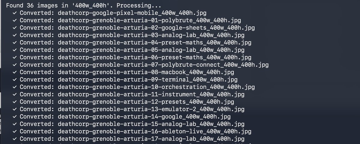 Sharp Batch AVIF Optimizer